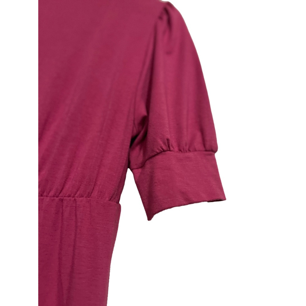 EUC Women's Motherhood Maternity Red V-Neck Short Sleeve Dress Size M - Picture 4 of 8